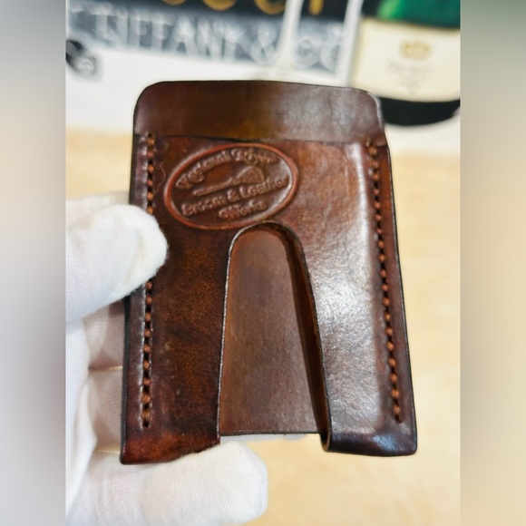 New CARD HOLDER Cowhide Leather Custom Handmade Unisex Listing for 1 - Picture 3 of 15